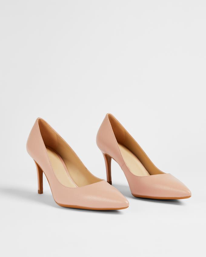 Chaussures à Talons Ted Baker Leather Court Rose Femme | YWT-38921003